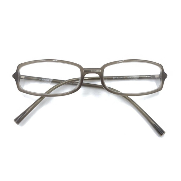 Chanel 3048 c.677 Clear Brown Rectangular Eyeglasses Frames 52-17 135 Italy - Picture 12 of 12